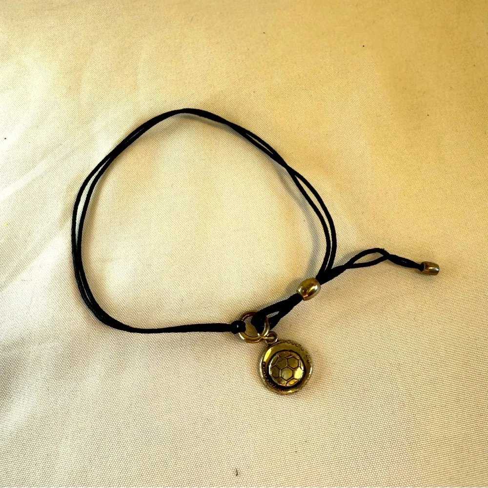 Alex and Ani Soccer Pull Cord Bracelet